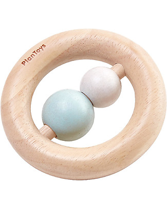 PlanToys Wooden Ring Rattle - Eco-friendly! Wooden Rattles
