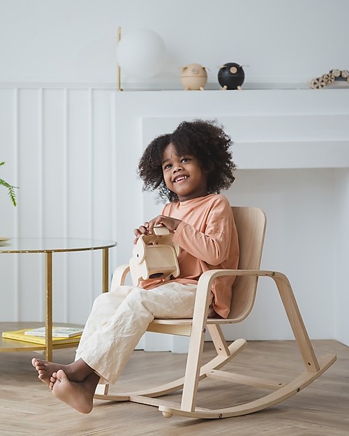PlanToys Wooden Rocking Chair for Kids, 3-8 years - Design and sustainability! Rocking Chairs