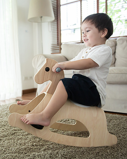 PlanToys Wooden Rocking Horse Palomino Mono Rides On