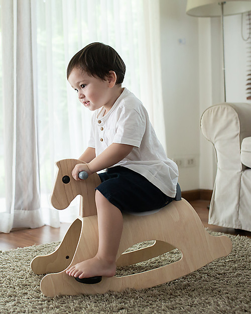 PlanToys Wooden Rocking Horse Palomino Mono Rides On