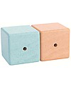 PlanToys Wooden Sensory Blocks - Visual, Auditory and Tactile Development Montessori Toys