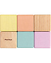 PlanToys Wooden Sensory Blocks - Visual, Auditory and Tactile Development Montessori Toys