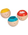 PlanToys Wooden Sensory Tumbling - Visual, Auditory and Tactile Development Newborn Toys_