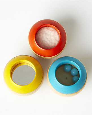 PlanToys Wooden Sensory Tumbling - Visual, Auditory and Tactile Development Wooden Blocks & Construction Sets