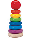 PlanToys Wooden Stacking Ring - Rainbow - Eco-friendly fun! Wooden Stacking Toys