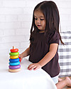 PlanToys Wooden Stacking Ring - Rainbow - Eco-friendly fun! Wooden Stacking Toys