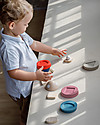 PlanToys Wooden Stacking Rocket with Geometrical Shapes Wooden Toy Cars, Trains & Trucks