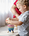 PlanToys Wooden Stacking Rocket with Geometrical Shapes Wooden Toy Cars, Trains & Trucks