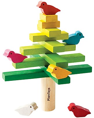PlanToys Wooden Toy Balancing Tree - All about strategy! Wooden Blocks & Construction Sets