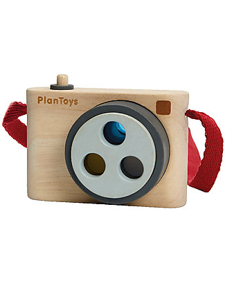 PlanToys Wooden Toy Coloured Snap Camera - Fun and eco-friendly! Wooden Toy Tools