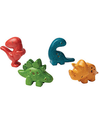 PlanToys Wooden Toy Dino Set Story Making Games