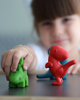 PlanToys Wooden Toy Dino Set Story Making Games
