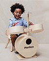 PlanToys Wooden Toy Drum Set - Learn music while having fun! Musical Instruments