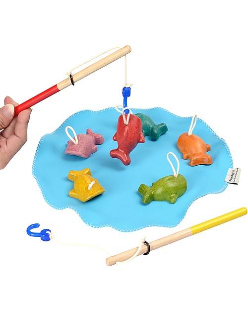PlanToys Wooden Toy Fishing Game - Fun and eco-friendly! Board Games