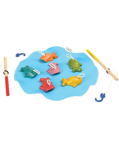PlanToys Wooden Toy Fishing Game - Fun and eco-friendly! Board Games