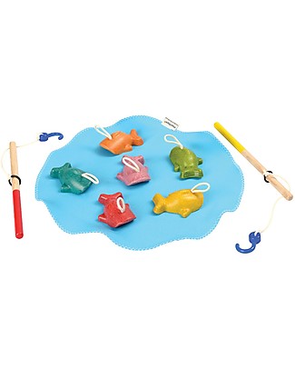 PlanToys Wooden Toy Fishing Game - Fun and eco-friendly! Board Games