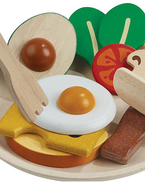 PlanToys Wooden Toy Set Breakfast Menu Wooden Food