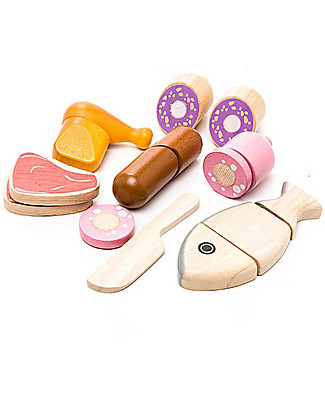 PlanToys Wooden Toy Set Meat Toy Kitchens & Play Food