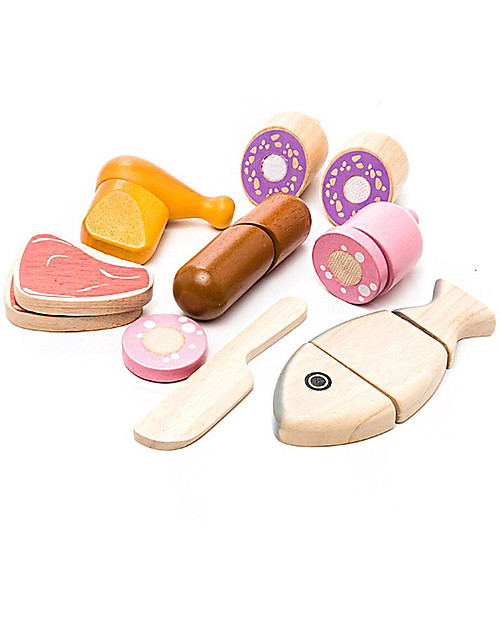 PlanToys Wooden Toy Set Meat Wooden Food