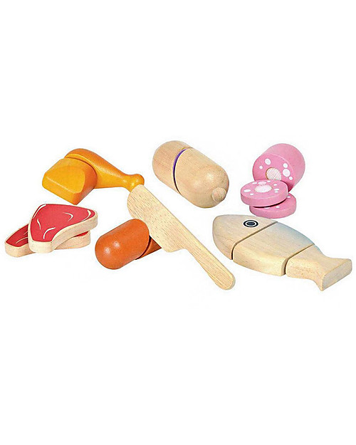 PlanToys Wooden Toy Set Meat Wooden Food