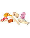 PlanToys Wooden Toy Set Meat Wooden Food