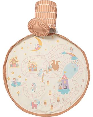 Play&Go 2-in-1 Play Mat and Toy Storage Basket – Fairy World - 3+ Years Storage Bag and Playmat