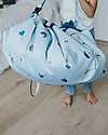 Play&Go 2 in 1 Storage Bag & Playmat - in Cotton - Boats Storage Bag and Playmat