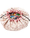 Play&Go 2 in 1 Storage Bag & Playmat in cotton - Geo coral Toy Storage Boxes
