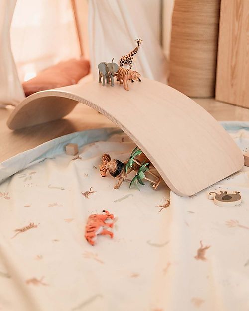 Play&Go 2 in 1 Storage Bag & Playmat - in Cotton - Jungle Storage Bag and Playmat