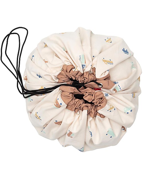Play&Go 2 in 1 Storage Bag & Playmatt in cotton - Cars Storage Bag and Playmat