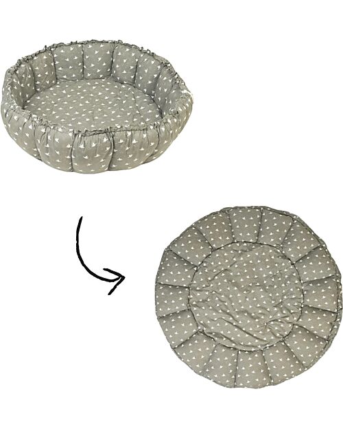 Play&Go 3-in-1 Play Mat - Bloom Bird - 100% Organic Cotton Padded Playmats