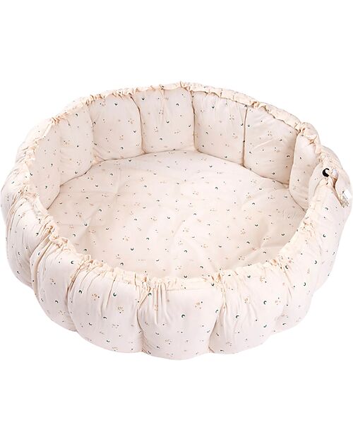 Play&Go 3-in-1 Play Mat - Bloom Moon - 100% Organic Cotton Padded Playmats