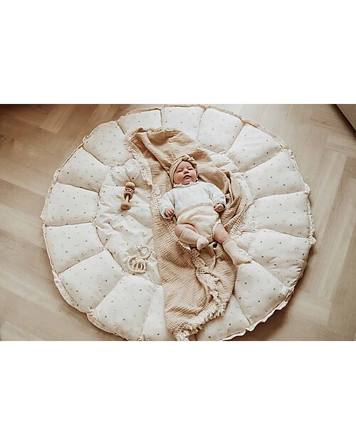 Play&Go 3-in-1 Play Mat - Bloom Moon - 100% Organic Cotton Padded Playmats