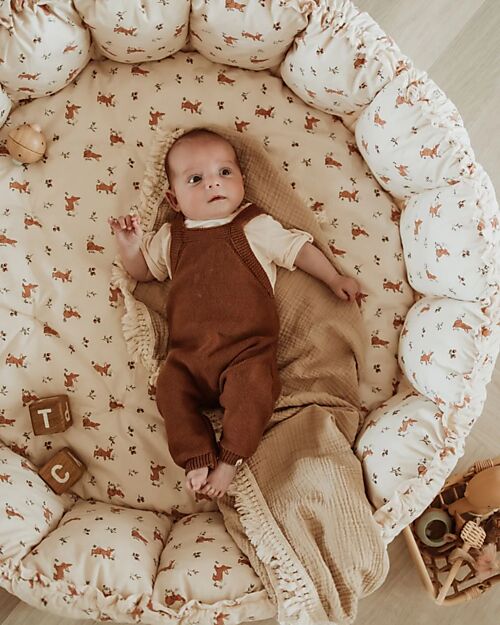 Play&Go 3-in-1 Play Mat - Bloom Rabbit - 100% Organic Cotton Padded Playmats