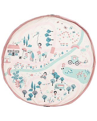 Play&Go 3 in 1 Storage Bag & Playmat in cotton - A walk in the Park Storage Bag and Playmat