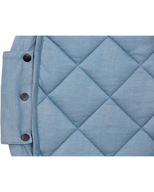Play&Go 3 in 1 Storage Bag & Playmatt in cotton - Dusty Blue Padded Playmats