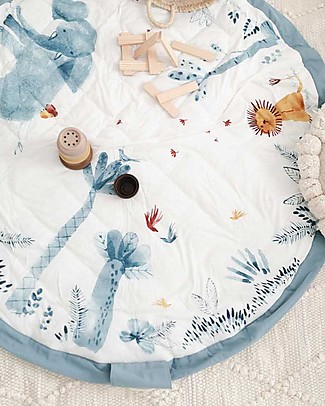Play&Go 3 in 1 Storage Bag & Playmatt in cotton - Moulin Roty Playmats