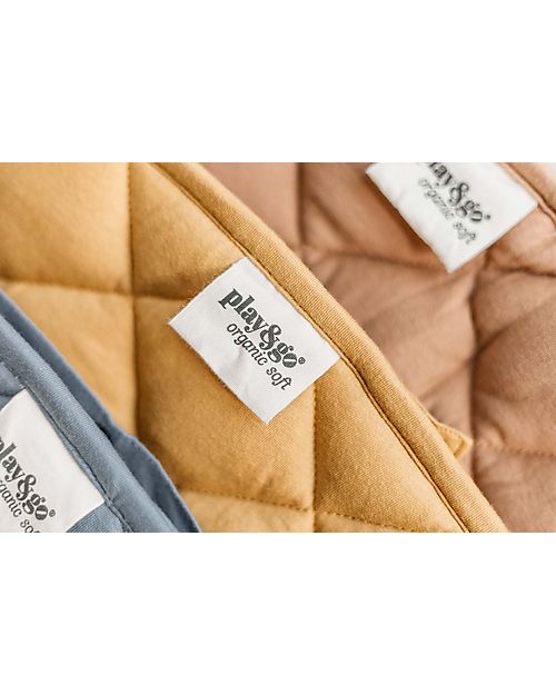 Play&Go 3 in 1 Storage Bag & Playmatt in cotton - Mustard Chai Tea Padded Playmats