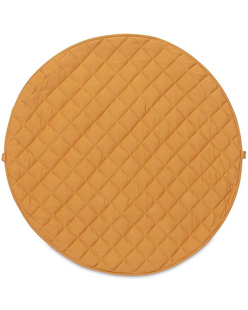 Play&Go 3 in 1 Storage Bag & Playmatt in cotton - Mustard Chai Tea Padded Playmats