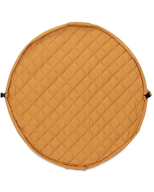 Play&Go 3 in 1 Storage Bag & Playmatt in cotton - Mustard Chai Tea Padded Playmats