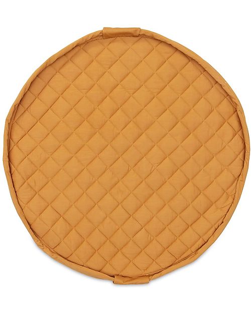 Play&Go 3 in 1 Storage Bag & Playmatt in cotton - Mustard Chai Tea Padded Playmats