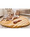 Play&Go 3 in 1 Storage Bag & Playmatt in cotton - Mustard Chai Tea Padded Playmats