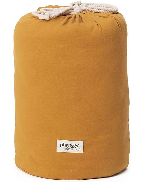 Play&Go 3 in 1 Storage Bag & Playmatt in cotton - Mustard Chai Tea Storage Bag and Playmat