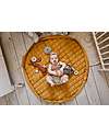 Play&Go 3 in 1 Storage Bag & Playmatt in cotton - Mustard Chai Tea Storage Bag and Playmat
