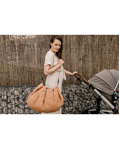Play&Go 3 in 1 Storage Bag & Playmatt in cotton - Tawny Brown Storage Bag and Playmat