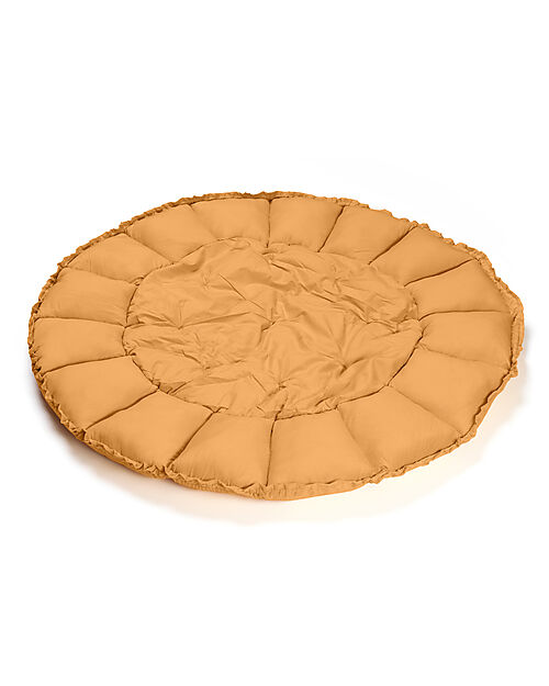 Play&Go 3 in 1 Storage Bag - Playmat and Baby Nest in 100% Organic Cotton - Chai Tea Mustard Storage Bag and Playmat