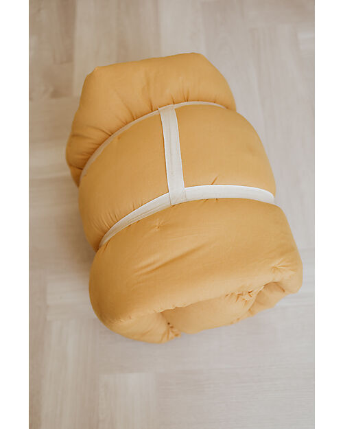 Play&Go 3 in 1 Storage Bag - Playmat and Baby Nest in 100% Organic Cotton - Chai Tea Mustard Storage Bag and Playmat