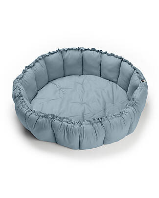 Play&Go 3 in 1 Storage Bag - Playmat and Baby Nest in 100% Organic Cotton - Dusty Blue Storage Bag and Playmat