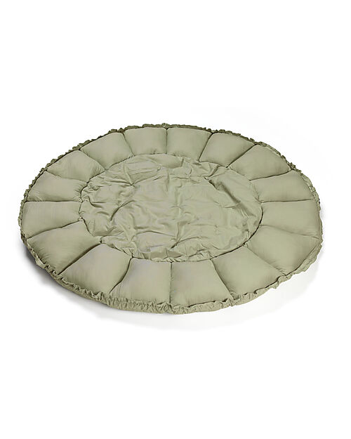 Play&Go 3 in 1 Storage Bag - Playmat and Baby Nest in 100% Organic Cotton - Meadow Green Storage Bag and Playmat