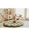 Play&Go 3 in 1 Storage Bag - Playmat and Baby Nest in 100% Organic Cotton - Meadow Green Storage Bag and Playmat